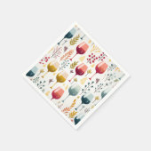 Schattigee wijnkopjes papieren servetten (Hoek)