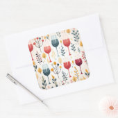 Schattigee wijnkopjes sticker (Envelop)