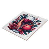 Schattigee wijnliefhebbers Crafting Home Business Tegeltje (Zijkant)