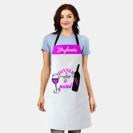 Schattigee Wijnwijn & Proeverij Grappige Gepersona Schort