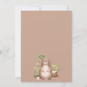 Schattigee Wild One Forest Woodland Animals Verjaa Bedankkaart (Achterkant)