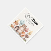 Schattigee Wild One Forest Woodland Animals Verjaa Servet (Hoek)