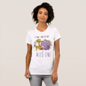 Schattigee Wild One Oerwoud Safari Ouders Verjaard T-shirt (Voorkant volledig)
