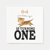 Schattigee Wild One Oerwoud Tiger 1e verjaardag Ui Servet (Voorkant)