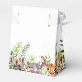 Schattigee Wild One Safari Dieren 1e Verjaardag Bedankdoosjes (Achterkant)