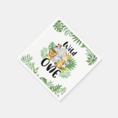 Schattigee Wild One Safari Dieren 1e Verjaardag Servet (Hoek)