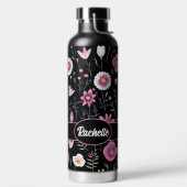 Schattigee Wildbloemen met Naam Waterfles (Links)