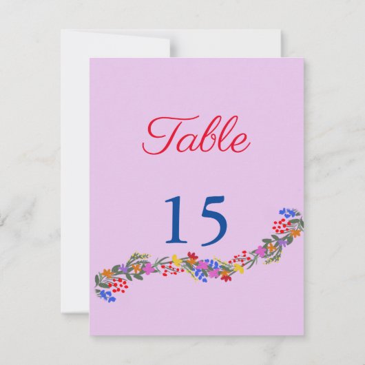 Schattigee Wildbloemen Notitiekaartje (Achterkant)