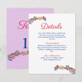 Schattigee Wildbloemen Notitiekaartje (Voorkant / Achterkant)