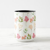 Schattigee Wildbloemen Roze en Geel Mok (Midden)