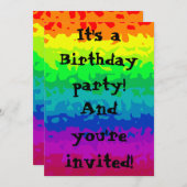 Schattigee wilde abstracte regenboog 5x7 alle gele kaart (Voorkant / Achterkant)