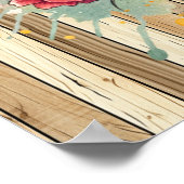 Schattigee wilde bloem cowgirl Western Poster (Hoek)