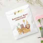 Schattigee wilde dieren verjaardag bedankzakje (Gezegeld)