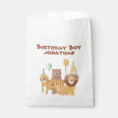 Schattigee wilde dieren verjaardag bedankzakje (Voorkant)