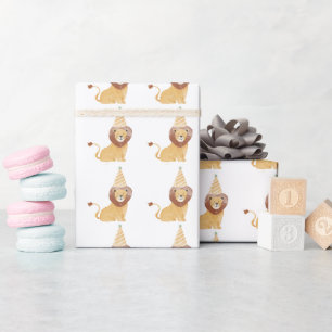 Schattigee wilde dieren verjaardag cadeaupapier