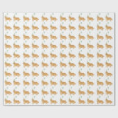 Schattigee wilde dieren verjaardag cadeaupapier (Vlak)