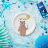 Schattigee wilde dieren verjaardag papieren bordje (Feest)