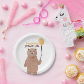 Schattigee wilde dieren verjaardag papieren bordje (Feest)