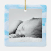 Schattigee wilde eend gepersonaliseerd keramisch ornament (Achterkant)