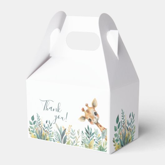 Schattigee wilde Oerwouden Bedankdoosjes (Achterkant)