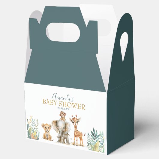 Schattigee wilde Oerwouden Bedankdoosjes (Geopend)