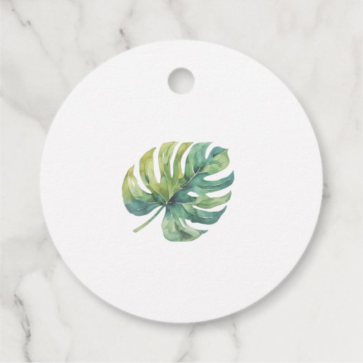 Schattigee wilde Oerwouden Bedankjes Labels (Achterkant)