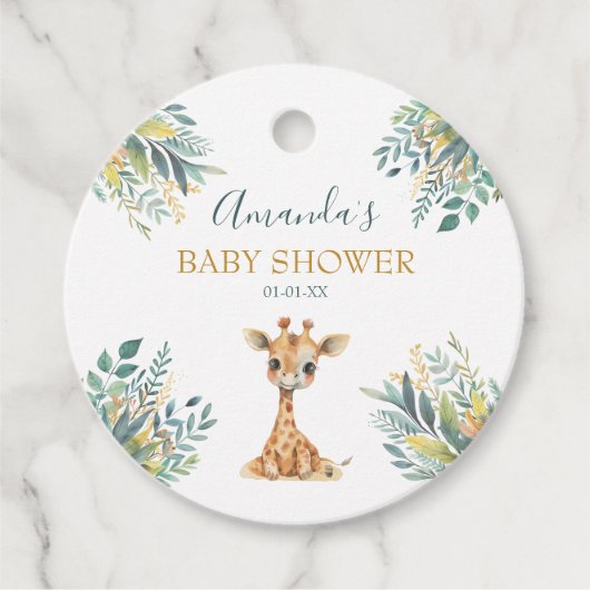 Schattigee wilde Oerwouden Bedankjes Labels (Voorkant)