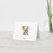 Schattigee wilde Oerwouden Bedankkaart (Achterkant)