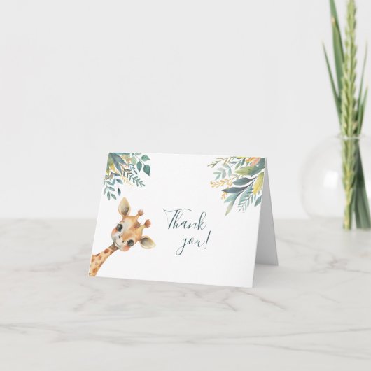 Schattigee wilde Oerwouden Bedankkaart (Voorkant)