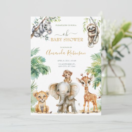 Schattigee wilde Oerwouden Kaart (Staand voorkant)