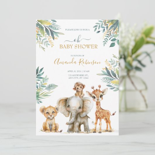 Schattigee wilde Oerwouden Kaart (Staand voorkant)