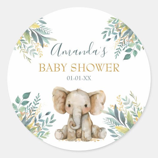 Schattigee wilde Oerwouden Ronde Sticker (Voorkant)