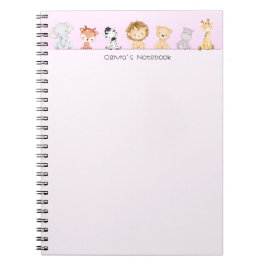 Schattigee wilde welp kleurrijke gradiënt Geperson Notitieboek