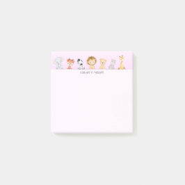 Schattigee wilde welp kleurrijke gradiënt Geperson Post-it® Notes