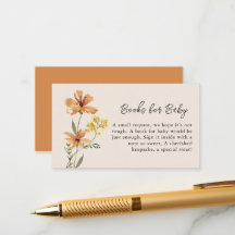 Schattigee Wildflower Baby shower Boeken voor Baby