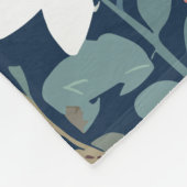 Schattigee Wildflower Botanical gepersonaliseerd Fleece Deken (Hoek)