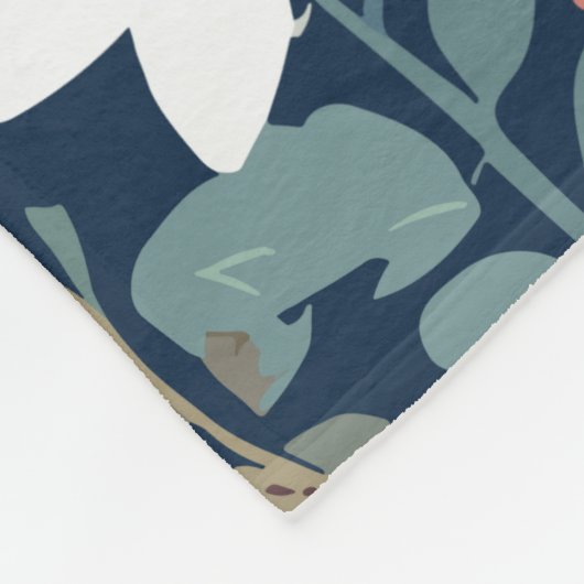 Schattigee Wildflower Botanical gepersonaliseerd Fleece Deken (Hoek)