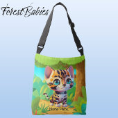 Schattigee Wildlife Tiger Kinder Safari Cartoon Gr Crossbody Tas