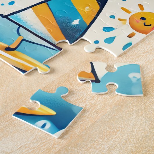Schattigee windsurf puzzel 🧩 (Zijkant)