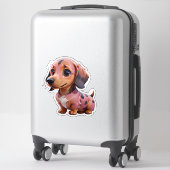 Schattigee Winnie Dog Sticker (Koffer)