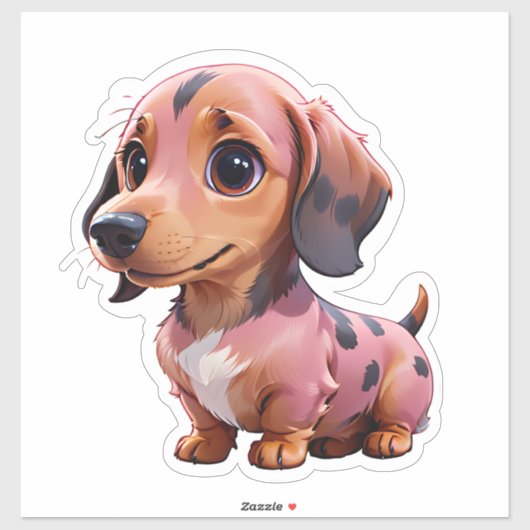 Schattigee Winnie Dog Sticker (Vel)