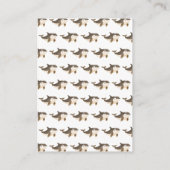 Schattigee Winter Arctic Whale Baby shower Luier R Informatiekaartje (Achterkant)