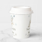 Schattigee Winter Arctic Wolf Verjaardagsfeest Papieren Bekers (Rechts)