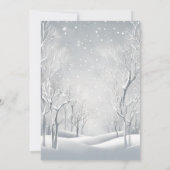 Schattigee Winter Beren Gender Reveal Party Kaart (Achterkant)