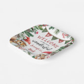 Schattigee Winter Eekhoorn Kerst 2e Verjaardag Papieren Bordje (Gebogen)