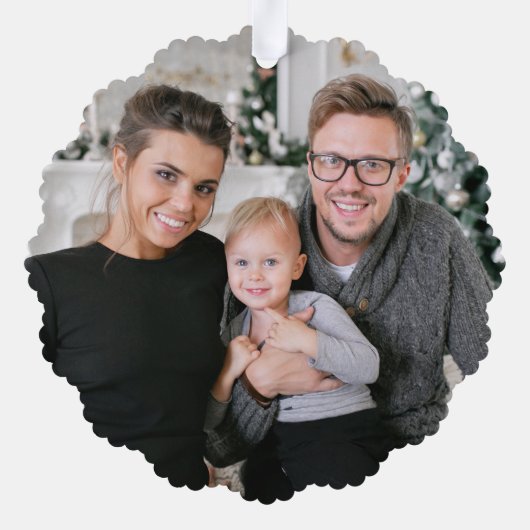 Schattigee Winter Hedgehog Fotovakantie Ornament Kaart (Achterkant)