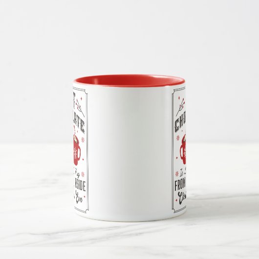 Schattigee Winter Hete Chocolade Vrolijke Kerst Fe Mok (Midden)