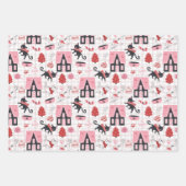 Schattigee Winter Kerstmis Kitty Cat Pattern Inpakpapier Vel (Voorkant 2)