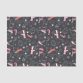 Schattigee Winter Kerstmis Kitty Cat Pattern Tissuepapier (Voorkant)