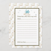 Schattigee winter Polar Beren Baby shower Kaart (Voorkant / Achterkant)